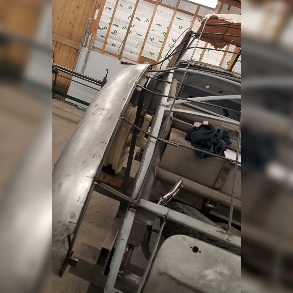 Exciting update on our 1953 Jowett Jupiter restoration! We're bending bar/wire into shape, covering it w/ English wheeled aluminium sheets, and fitting and butt welding it together to achieve a superlight, or Superleggera, construction.