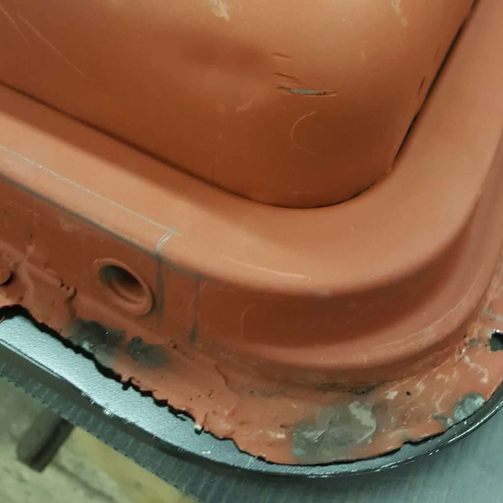 Mini Cooper 998 MkII doors do suffer from rust, but that’s no issue for us! We cut out all the rusty metal and then come more before fabricating new sections and welding into place.