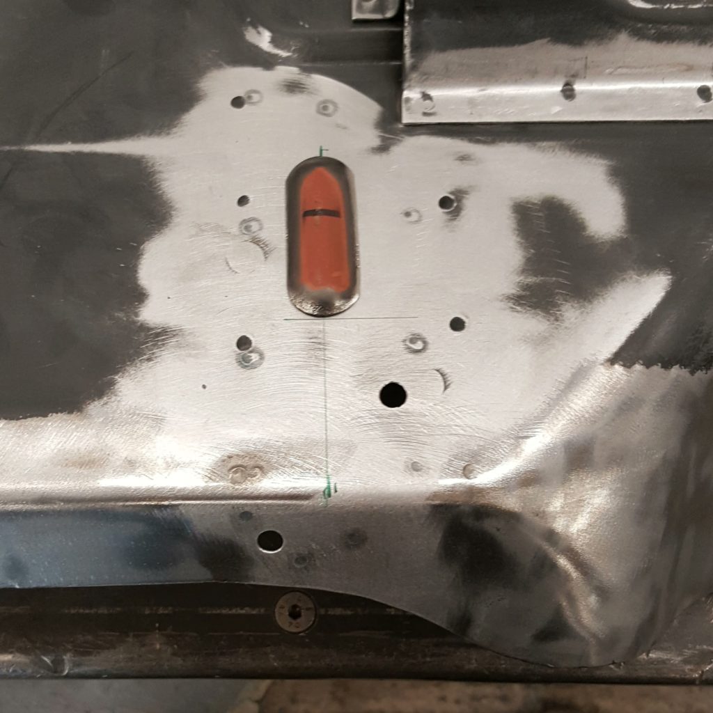 On the Plastics4Performance Mini Cooper 998 MkII we made modifications to the front board to keep it period correct. This included the two dimples, which were again hand made and welded into place. Attention to these small details is key for us and the client.