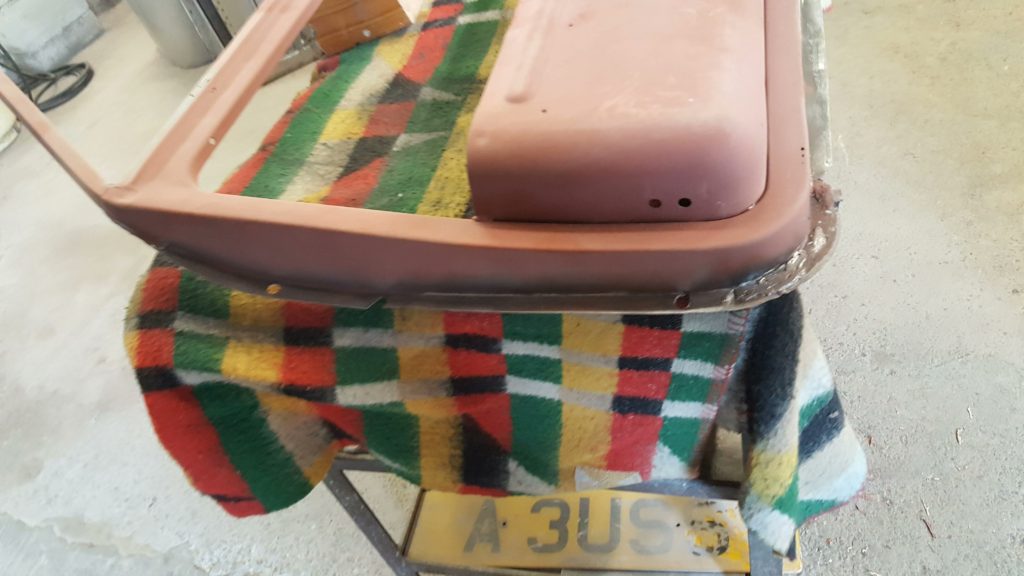 The Plastics4Performance Mini Cooper 998 MkII door was stripped to reveal the rusted areas hidden behind every seam. These will be dealt with by creating new fabricated sections.