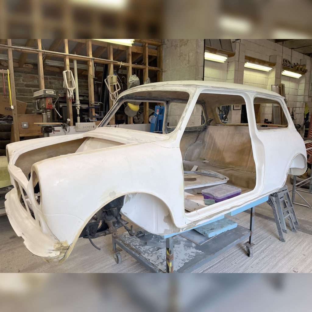 The Mini Sprint screen flanges are done after being re-laminated, making them solid! We’re really pleased with the results which are to the correct size plus nice and neat.