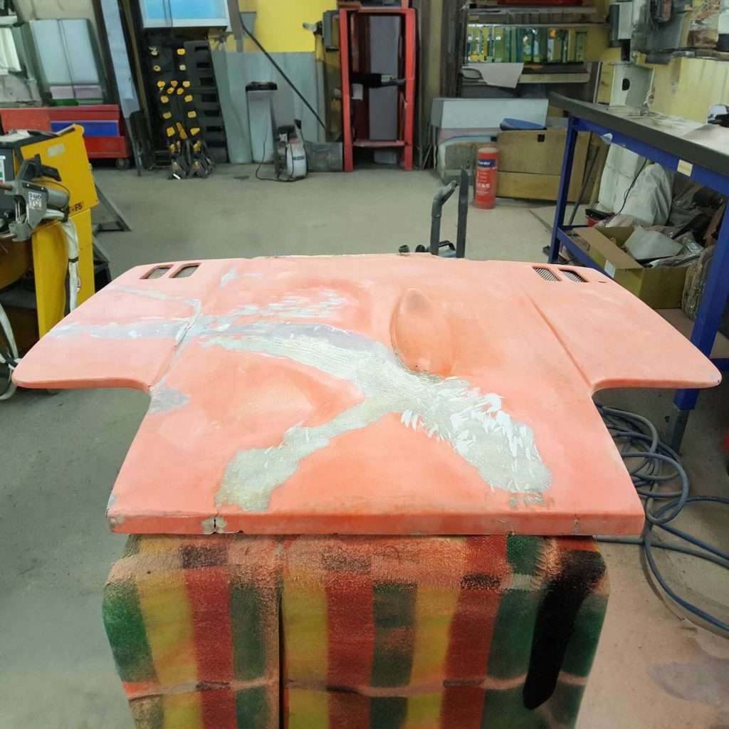 Continuing the Midas MkII journey… At first glance, the bonnet appeared unscathed. However, diving beneath the surface, we uncovered a multitude of hidden damage.