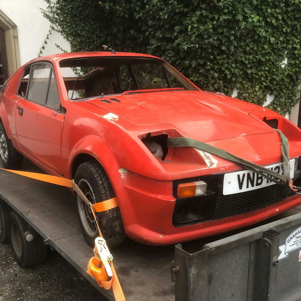 Safely collecting the 1981 Midas MkII from its home near Alnwick in Northumberland and taking it back to 70s Resto HQ for work to begin.