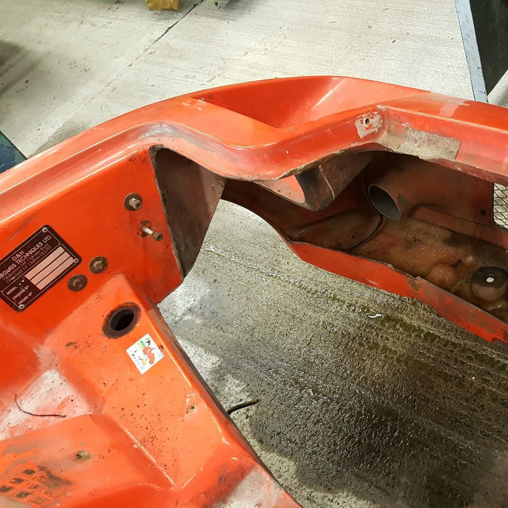 Making progress on our Midas MkII restoration project! The front subframe and engine are out and ready for some much-needed TLC. Excited to see what improvements we can make to this classic car.