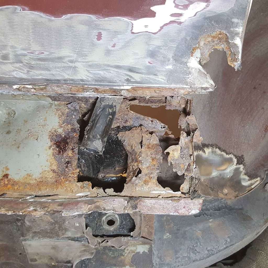 The story of the Ford Capri Mk3's sill is a testament to our dedication. Exposed rust didn't stand a chance as we swung into action. Rust out, new panels in – that's the mantra.