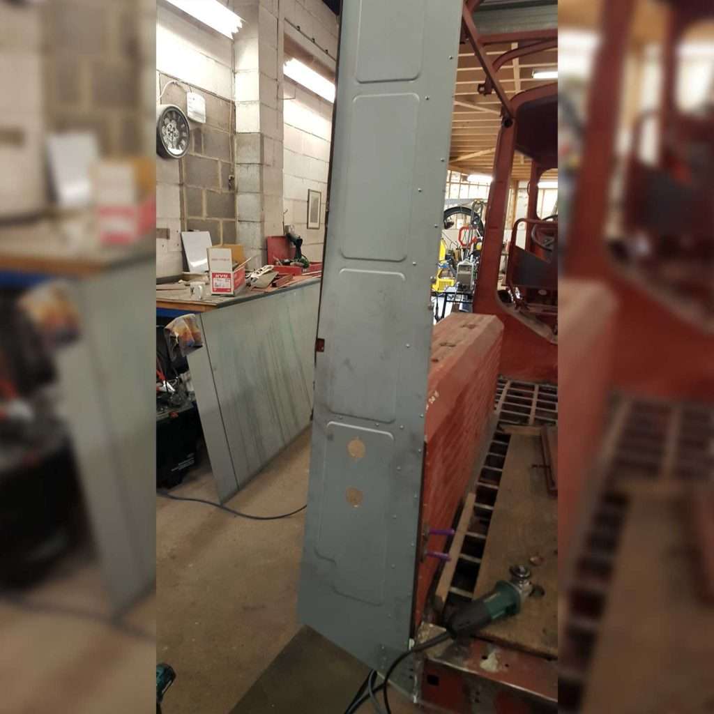 The near side rear end panel for our Citroën H-Type Van slipped into place like a jigsaw piece, showcasing that perfect fit we aim for in every restoration.